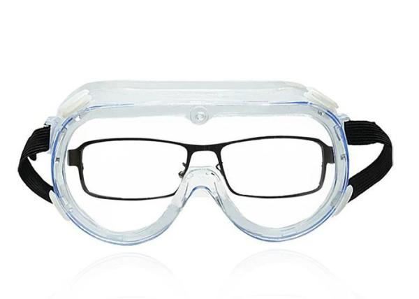 Ventilation Design Dust Proof Safety Glasses , Chemical Splash Clear Safety