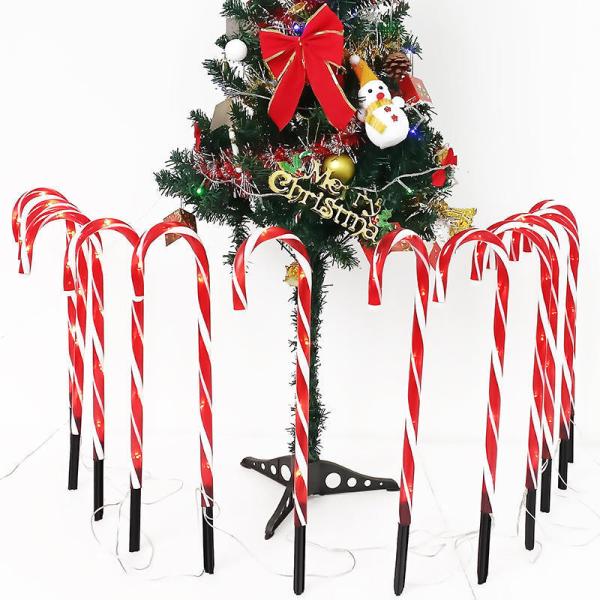 Outdoor Solar LED Lights Christmas Candy Cane Lights for Other Christmas