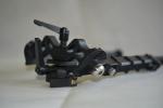 330g Outdoor Tactical Bipod Adjustable 5.5''-8.1'' Height 5 Slots for Versatilit