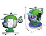 Helicopter coin operated interactive games kiddie swing rides