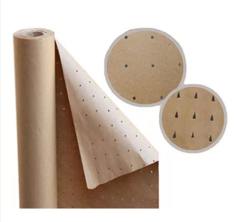 Brown Perforated Kraft Paper Economical 50gsm Roll 25kg