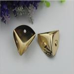 Guangzhou manufacturer decorative light gold 45*22 mm metal bag corner for