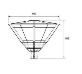 Led Garden Lights 50W 80W Urban LED Lighting Die-cast Aluminium Material in Residential Areas