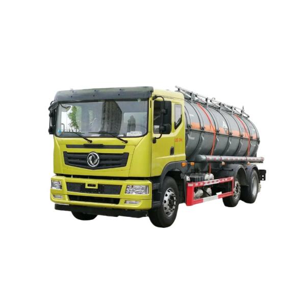 Dongfeng 270 Horsepower 19.9 square Total Weight 32 Ton Fast 8 Gear Corrosive Articles Tank Transporter