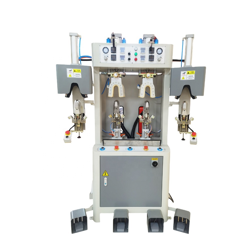Air Bag Two Cold Two Hot Back Part Molding Machine For Casual Shoes Footwear