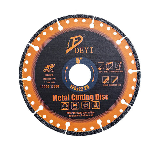 Vacuum Brazed 125mm Porcelain Diamond Cutting Disc Multipurpose