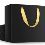 Custom Color Accepted Ribbon Handle Paper Bag for Luxury Clothing Boutique Gifts