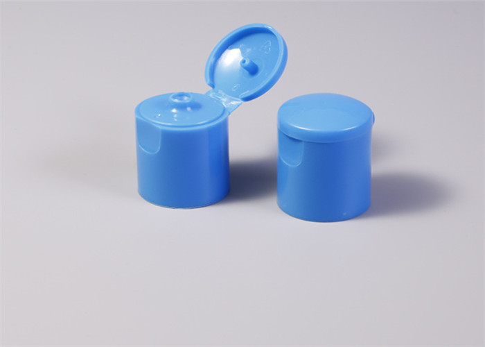PP Plastic Flip Top Bottle Caps Navy Blue Color Screw On Type 22 / 415