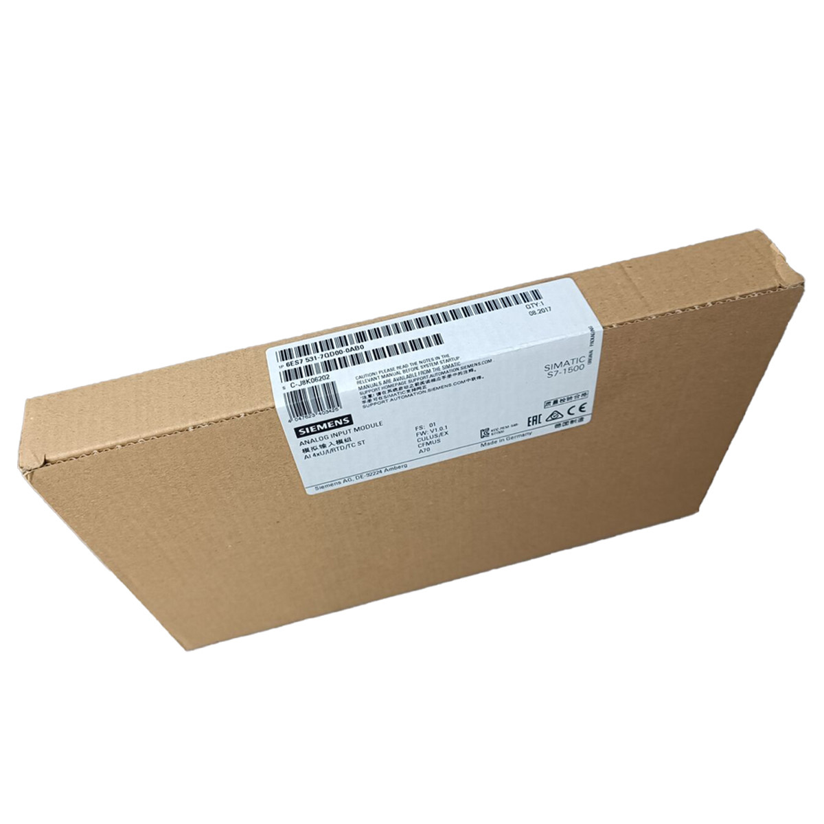 SIEMENS PLC SIMATIC S7-1500 AI 4XU/I/RTD/TC ST 6ES7531-7QD00-0AB0 HARDWARE INTERRUPTS; DELIVERY INCLUDING