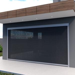 China Windproof 6000x3500mm Automated Motorised Fabric Roller Blinds wholesale