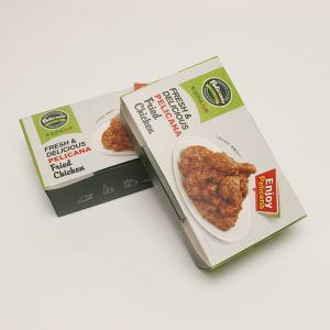 China Kraft Disposable Food Packaging Box Snack Varnishing Take Away Container wholesale