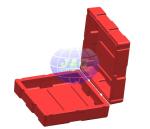 OEM Service Rotational Mold Tool Cases , Rotational Casting Military Boxes