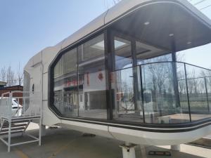 China Prefabricated Apple Cabin House Capsule Container Prefab House For Coastal Hotel wholesale