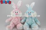 10"Blue Stuffed Rabbit Animal With Blue Ribbon