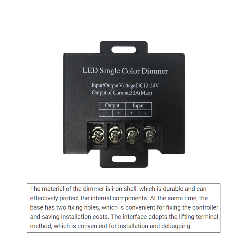 Wireless RF Remote LED Controller Dimmer Single Color With 30A 720W High Power