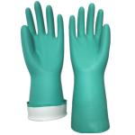 33cm Open Cuff Green Chemical Resistant Gloves EN ISO 13997