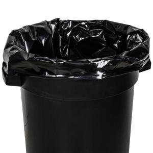 China Low Density Black Trash Bag , Environmentally Friendly Garbage Bags wholesale