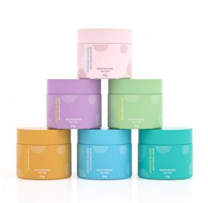 China 1oz Coloured Glass Cosmetic Jars Empty Face Cream Jars Durable wholesale