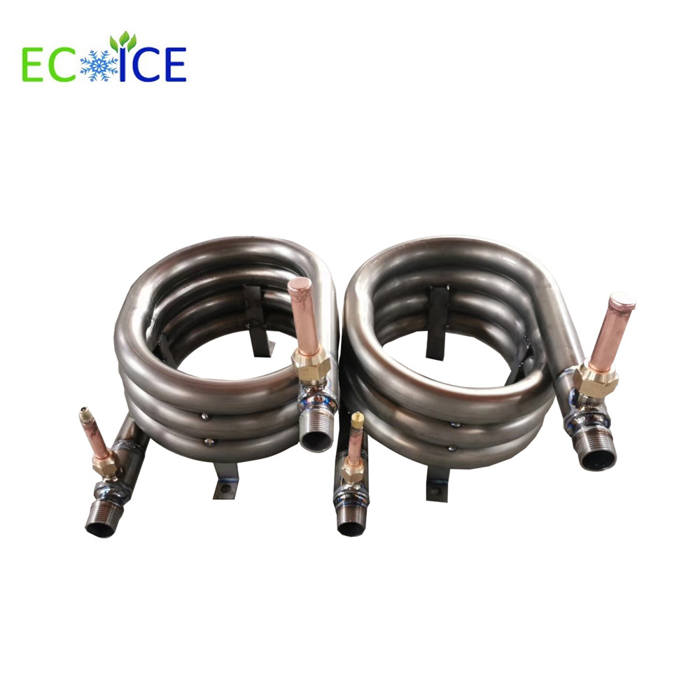 Anti-Refrigerent Leaking Double Wall Heat Exchanger of Copper Pipe Evaporator of Exchanger 10 Kw