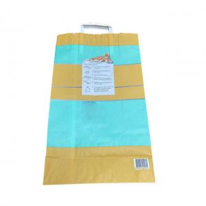 China 6L 10L 12L Kraft Paper Packaging Bags  Custom Paper Cat Litter Bags wholesale