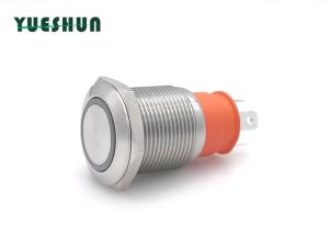 China IP65 16mm Waterproof Normally Closed Momentary Switch Silver Alloy wholesale