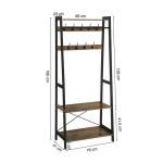 Coat Rack for Entrance, Industrial Hallway Coat Rack, Wooden Coat Stand for Sale