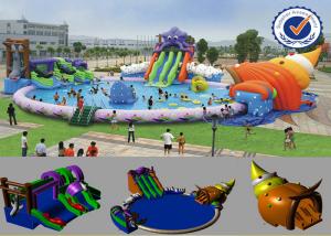 China PVC 30M Inflatable above ground Water Parks wholesale