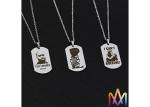 2.5mm Thickness OEM Words Personalized Mens Engraved Necklace