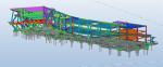 Hot Rolled / Welded H-Section Beam Prefabricated Galvanized Steel Warehouse