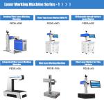 Desktop Silver Black 20w 30w 50w Mini Small Size Metal Fiber Laser Marking