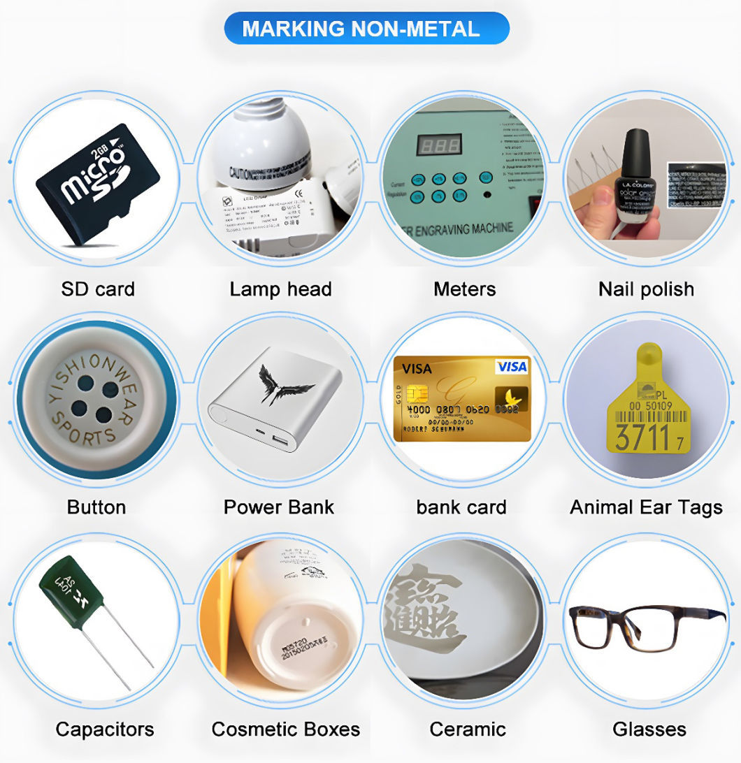 Enclose Fiber Laser Marking Machine 50W Protect Environment Full Cover Max Source