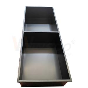 China Hairline Finished Stainless Steel Metal Fabrication Black Titanium Hand Wash Tray wholesale