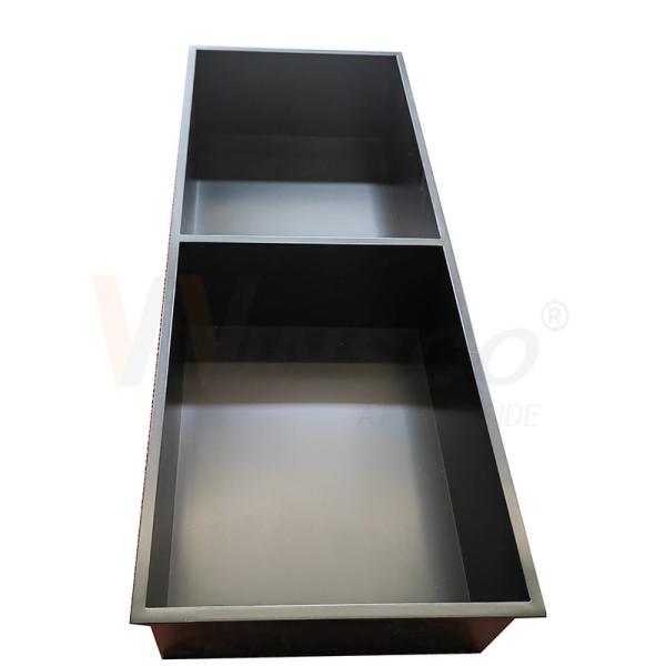 Hairline Finished Stainless Steel Metal Fabrication Black Titanium Hand Wash