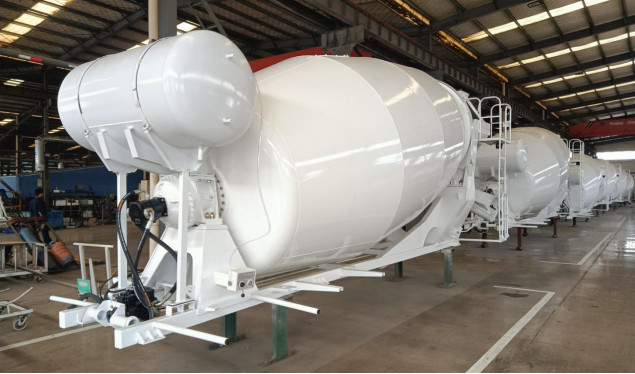 New 8m3 10m3 12m3 14m3 16m3 Concrete Mixer Truck Without Chassis Support Customised Cement Mixer Drum