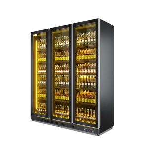China Commercial Bar 3 Glass Doors Upright Display Fridge wholesale