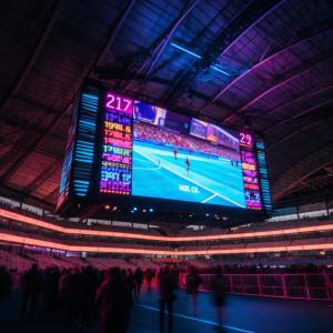 China Indoor Hanging Stadium LED Display 1920Hz Refresh Rate ISO9001 wholesale
