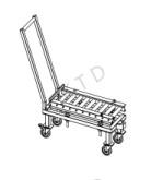 China Aluminum Tube Pallet Truck Trolley eco pipe Vertical Trolleybus wholesale