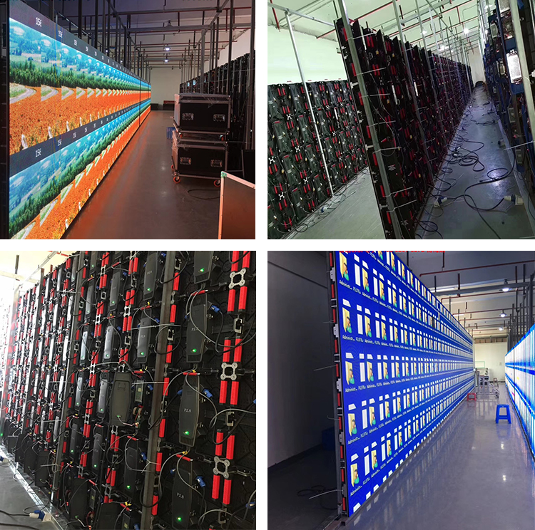 Factory price indoor P3.91 500x1000mm rental led screen panel led video wall