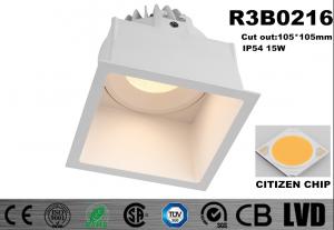 China Square Modern White Aluminum LED Spot Downlights CITIZEN COB 36 Deg Beam Angle IP54 wholesale