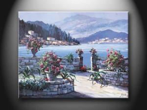 China FJD1022 Modern Amazing Landscape Apartment Paint Handmade Oil Painting wholesale