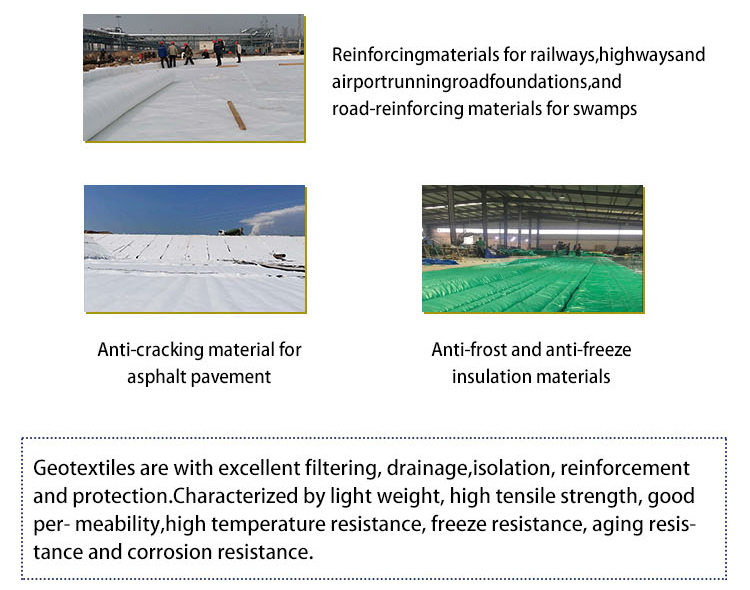 Geotextile Filtering Drainage Isolation High Strength Non-Woven Geotextile in Sell