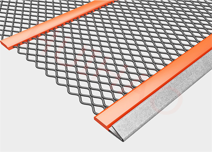 Carbon Steel 0.9mm Self Cleaning Screen Mesh Woven Wire Square Media With Polyurethane Bands