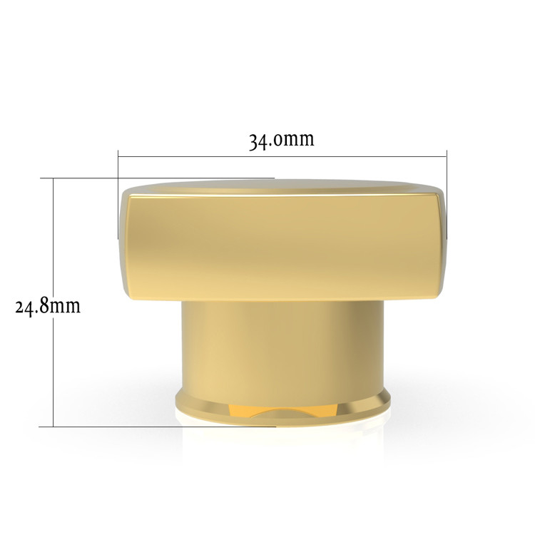 Exquisite Thick Bottom Zinc Alloy Glass Perfume Bottle Cover