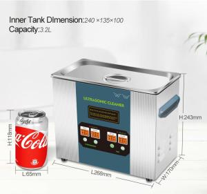 China AC240V 120W Ultrasonic Bath Cleaner 3.2L Ultrasonic Washing Machine wholesale
