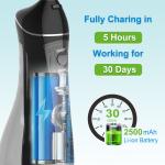 Customizable Nozzle Tips Electric Water Flosser 300ml Rechargeable UKCA
