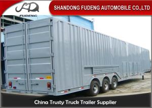China Vehicle Transport Enclosed Semi Trailer , 8-12 Sets Car Carrier Semi Trailer wholesale