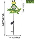 11.4 Inch 0.06W Solar Powered Frog Garden Lights
