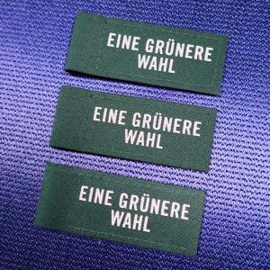 China Customized Brand Logo Sale Label Clothing Label Screen Printing Logo Woven Label wholesale
