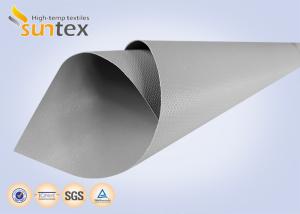 China Heat Resistant Panel Ptfe Coated Fiberglass Cloth 0.45mm Fire Screen Fittings And Flange Covers wholesale