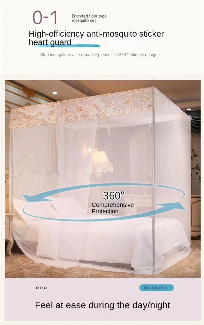 Customized Logo Foldable Adults Mosquito Net for Bed Protect Your Family from Insects